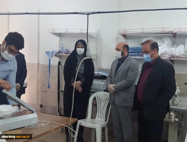 بازدید فرمانده بسیج وزارتخانه ها و ادارات و فرمانده بسیج کارکنان وزارت علوم و دانشگاهها از کارگاه تولید ماسک و تن پوش دانشکده دکتر شریعتی

 2