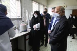 بازدید دکتر صالحی عمران از کارگاه های تولید ماسک دانشکده فنی و حر فه ای دکتر شریعتی با حضور واحد مرکزی خبر 7